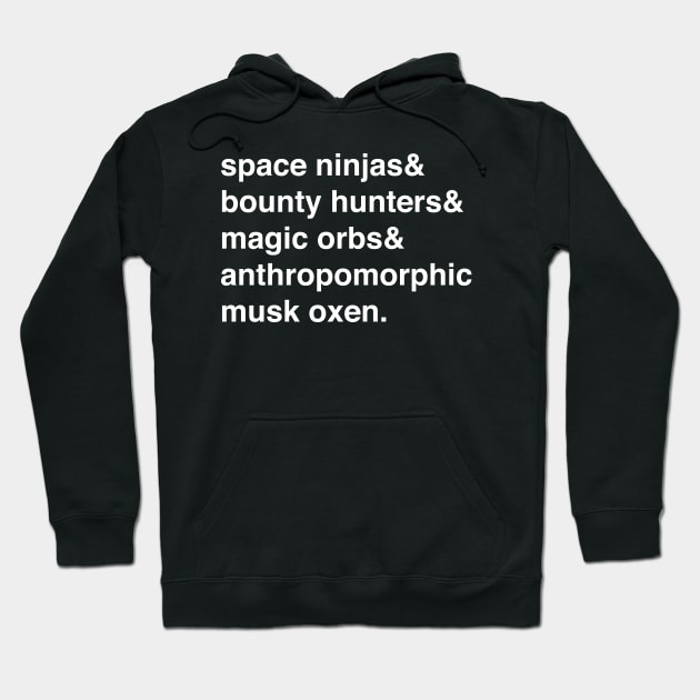 Duke LaGrange "&" Design (How to Pick Up Women with a Drunk Space Ninja) Hoodie by starwheelbooks